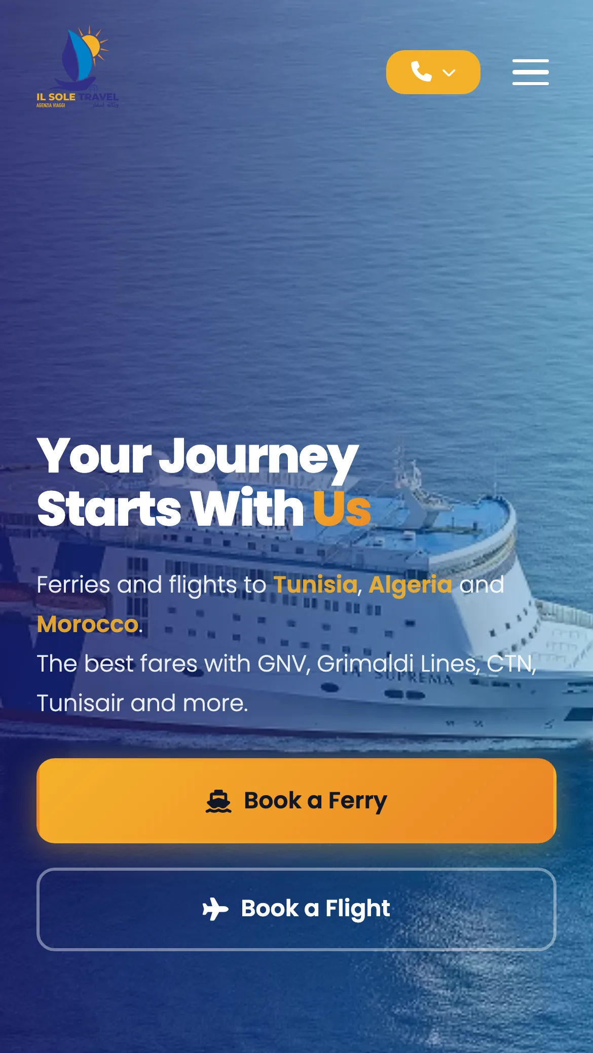 Sito web Il Sole Travel